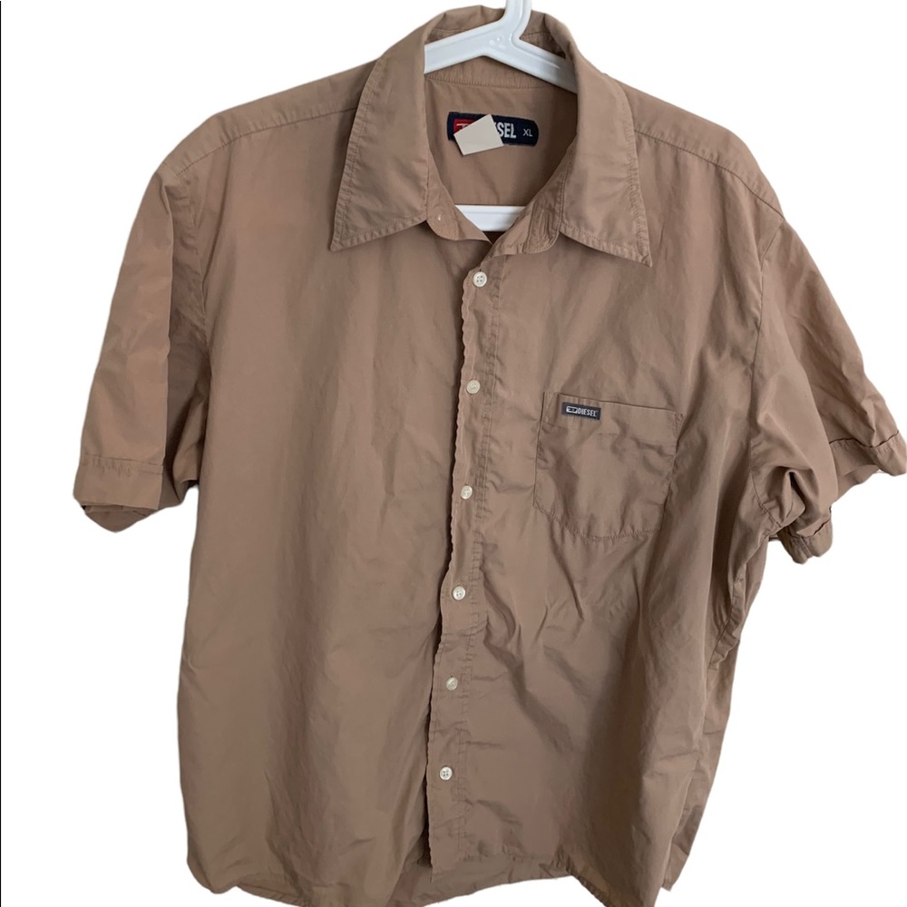 Mens Diesel Tan Button Up